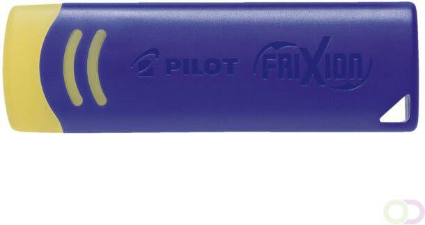 Pilot Gum Frixion geel met blauwe houder