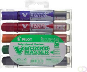 Pilot Viltstift Begreen whiteboard rond assorti 2.3mm 5stuks