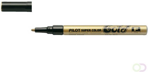 Pilot Viltstift Super SC-G-F lakmarker rond goud 1mm