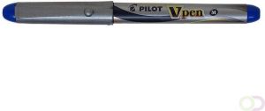 Pilot Vulpen V-pen zilver blauw