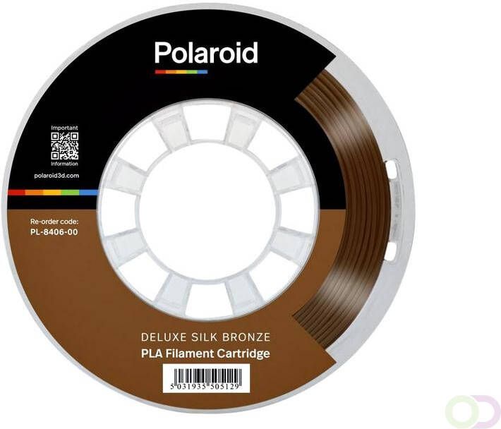 Polaroid 3D Filament PLA Universal 250g Deluxe Zijde brons