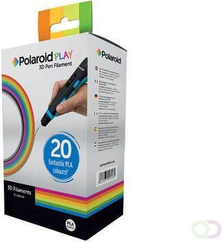 Polaroid filament voor 3D pen doos met 20 rollen in diverse kleuren