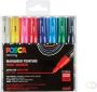 Posca paintmarker PC-1MC set van 8 markers in geassorteerde basiskleuren - Thumbnail 2