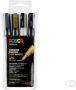 Posca paintmarker PC-3M set van 4 markers in geassorteerde kleuren - Thumbnail 2