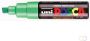 Posca uni-ball Paint Marker op waterbasis PC-8K fluo groen - Thumbnail 1
