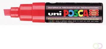 Posca uni-ball Paint Marker op waterbasis PC-8K fluo rood