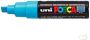Posca uni-ball Paint Marker op waterbasis PC-8K fluo turkoois - Thumbnail 1