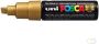 Posca uni-ball Paint Marker op waterbasis PC-8K goud - Thumbnail 1