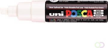 Posca uni-ball Paint Marker op waterbasis PC-8K wit