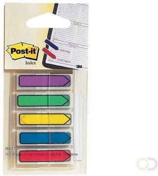 Post-it Index pijltjes blister met 5 kleuren 24 blaadjes per kleur