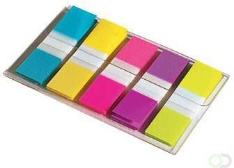 Post-it Index Smal ft 11 9 x 43 2 mm blister met 5 kleuren 20 tabs per kleur