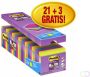 Post-it Memoblok 3M Post it 654 Super Sticky 76x76mm 21+3 gratis assorti - Thumbnail 1