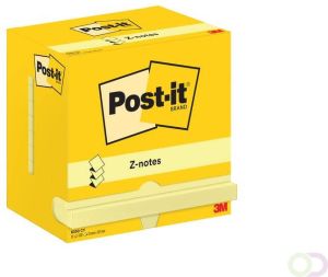 Post-it Memoblok 3M Z-Note R350 76x127mm geel
