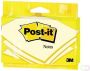 Post it Notes ft 76 x 127 mm geel blok van 100 vel op blister - Thumbnail 2