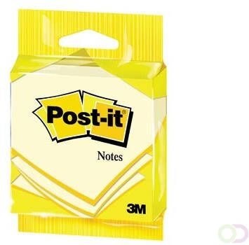 Post-it Post it Notes ft 76 x 76 mm geel blok van 100 vel op blister