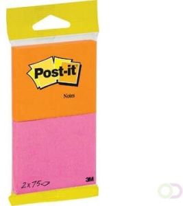 Post-it Post it Notes Joy 75 blaadjes ft 76 x 63 5 mm pak van 2 blokken