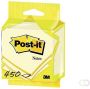 Post-it Post it Notes kubus ft 76 x 76 mm geel blok van 450 vel op blister - Thumbnail 1
