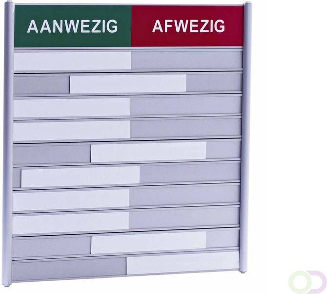 Posta Aan - afwezigheidsbord voor 10 plaatsen