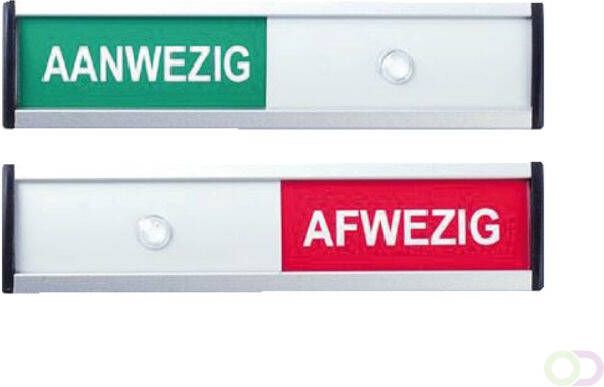 Posta Infobord aanwezig afwezig 125x30mm