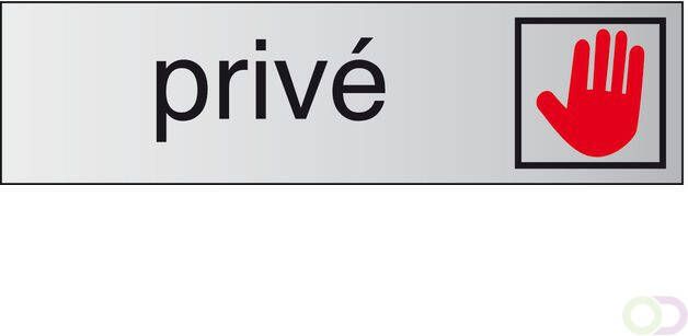 Posta Infobord pictogram prive 165x44mm