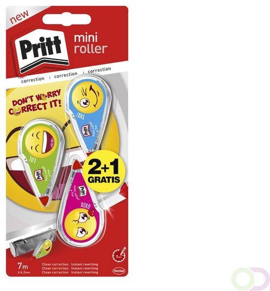 Pritt Correctieroller mini flex 4 2mmx7m Emoji blister 2 1 gratis