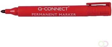 Q-Connect permanente marker ronde punt rood