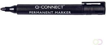 Q-Connect permanente marker ronde punt zwart
