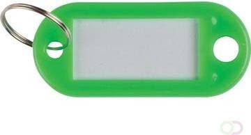 Q-Connect sleutelhanger pak van 10 stuks groen