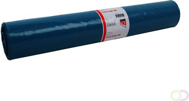 Quantore Afvalzak LDPE T50 160L blauw extra stevig 20 stuks