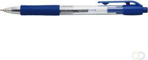 Quantore Balpen Grip drukknop blauw medium