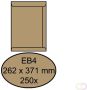 Quantore Envelop akte EB4 262x371mm bruinkraft 250stuks - Thumbnail 1