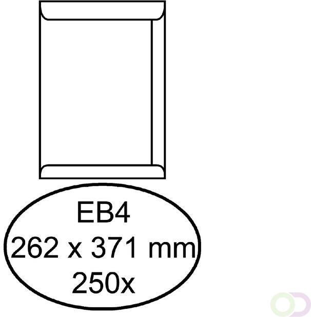 Quantore Envelop akte EB4 262x371mm wit 250stuks