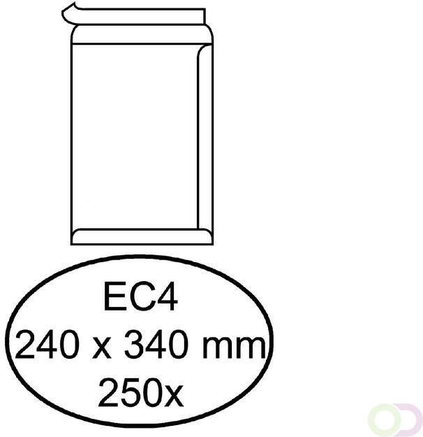 Quantore Envelop akte EC4 240x340mm zelfklevend wit 250stuks