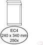 Quantore Envelop akte EC4 240x340mm zelfklevend wit 250stuks - Thumbnail 1