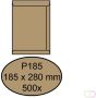 Quantore Envelop akte P185 185x280mm bruinkraft 500 stuks - Thumbnail 1
