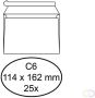 Quantore Envelop bank C6 114x162mm zelfklevend wit 25stuks - Thumbnail 2