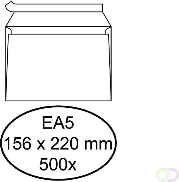 Quantore Envelop bank EA5 156x220mm zelfklevend wit 500stuks
