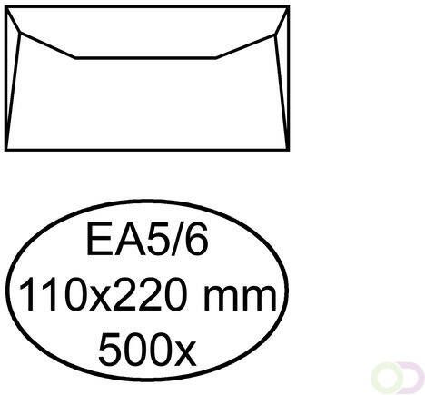 Quantore Envelop bank EA5 6 110x220mm wit 500 stuks