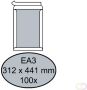 Quantore Envelop bordrug EA3 312x441mm zelfkl. wit 100stuks - Thumbnail 2