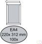 Quantore Envelop bordrug EA4 220x312mm zelfkl. wit 100stuks - Thumbnail 2