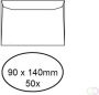 Quantore Envelop voor visitekaartjes 90x140mm 95gr wit 50st. - Thumbnail 1