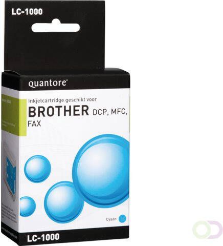 Quantore Inktcartridge alternatief tbv Brother LC-1000 blauw