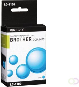 Quantore Inktcartridge Brother LC-1100 blauw