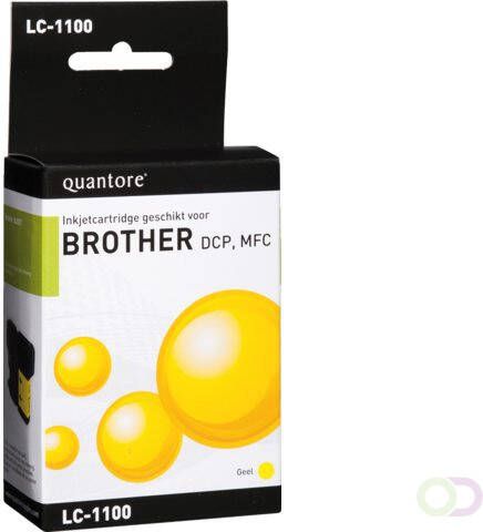 Quantore Inkcartridge Brother LC-1100 geel