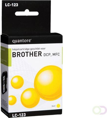 Quantore Inkcartridge Brother LC-123 geel