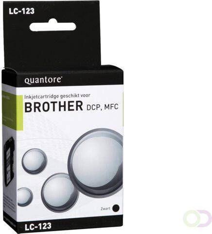 Quantore Inktcartridge Brother LC-123 zwart
