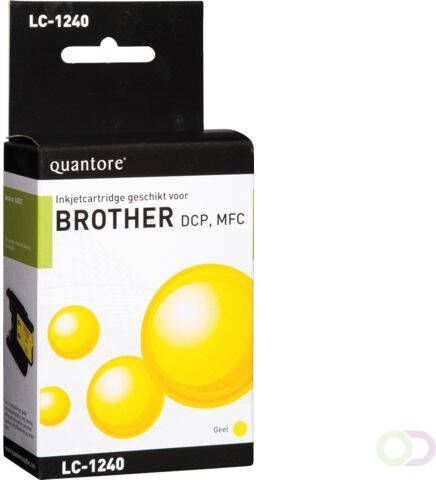 Quantore Inktcartridge alternatief tbv Brother LC-1240 geel