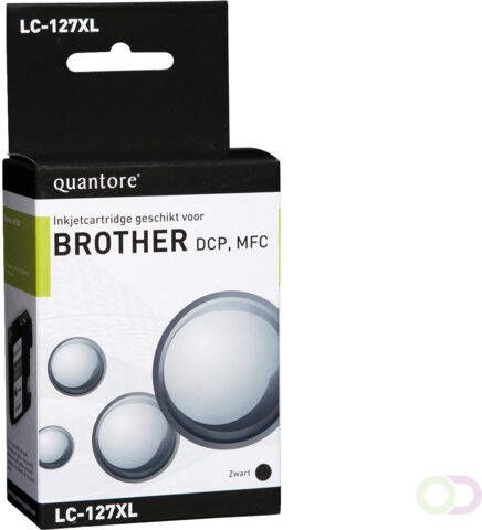 Quantore Inktcartridge alternatief tbv Brother LC-127XL zwart