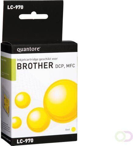 Quantore Inktcartridge alternatief tbv Brother LC-970 geel