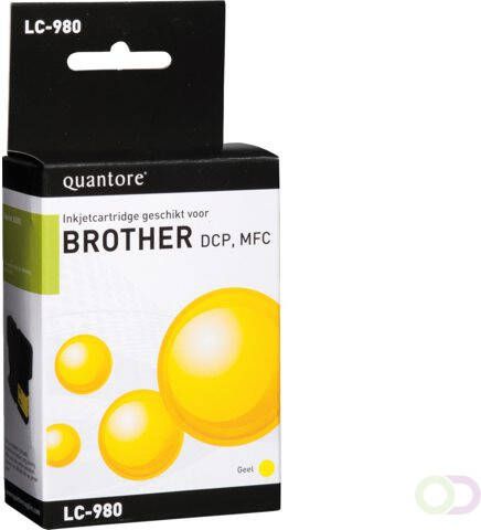 Quantore Inktcartridge alternatief tbv Brother LC-980 geel